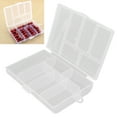 thumbnail image 3 of Caja organizadora transparente de 6 rejillas caja de almacenamiento de joyas con tapa de sellado para cuentas de manualidades de bricolaje caja de almacenamiento de plástico Anggrek Otros, 3 of 8