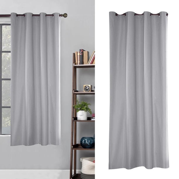 Cortina exterior y interior con Ojal para Patio , Cortina para Porche , Jardín , Multicolor, Gray_54x96inch perfecl Cortinas de interior al aire libre
