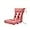 Repture Red, variant on ARTPLAN Outdoor Cushions of Adirondack Chair with High Back Wicker Tufted Pillow for Outdoor Furniture Set of 1, 44"X21"X4", Repture Red