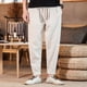 thumbnail image 1 of Pantalones largos para hombre, moda de verano, lisos, informales, con cintura elástica y bolsillos, 1 of 8
