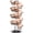 Brown, variant on Spiral Design Metal Egg Skelter Dispenser Rack, Storage Display Rack