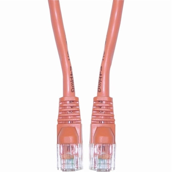 CableWholesale 50 Foot Orange Cat6a Ethernet Patch Cable, Snagless/Boot with RJ45 Connector, 500 MHz, 24 AWG, UTP(Unshielded Twisted Pair) Stranded Copper, Internet Patch Cable