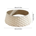thumbnail image 3 of hengsof Christmas Tree Collar Knit Christmas Tree Collars for Artificial Trees, Farmhouse Rustic Tree Ring Tree Skirt for Christmas Home Decor, 3 of 6