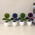 thumbnail image 3 of Cheers.US Artificial Potted Plant Ball Simulated Floral Ball Topiary Tree Bonsai for Home Wedding Tabletop Decor, 3 of 7
