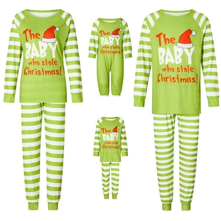 

Christmas Pajamas Christmas Matching Pajamas for Family Sets Adult Lazy Holiday Xmas Pjs Sleepwear for Couples Men Women Slumber Party Baby 12 Months