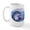 White, variant on CafePress - Dolphin Bunny Rabbit Easter Large Mug - 15 oz Ceramic Large White Novelty Mug