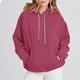 thumbnail image 2 of Sudadera corta,Sudadera con capucha degradada, blusa de manga larga con cordón, cuello redondo, tejido suave y transpirable, corte holgado para usar en casa, sopatenor, 2 of 9