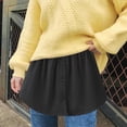 thumbnail image 2 of Women's Layered Tiered Sheer Stripe Printing Extender Half Slip Plus Size Skirt, 2 of 6