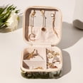 thumbnail image 6 of Map Section Portable Square Jewelry Box for Rings Earrings Necklaces Bracelets Girls Women Travel Organizer Decorative Display, 6 of 6