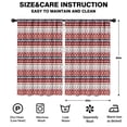 thumbnail image 2 of Blackout Kids Curtains,Red Christmas Deer and Snowflake Pattern Childrens Insulated Curtains Set Of 2,Bedroom Essentials,Toddler Room Decor 52"x84", 2 of 5