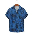 thumbnail image 2 of AHTJRT Stylish Men's Camouflage Print Button Down Short Sleeve Shirt Multicolor 2XL, 2 of 5