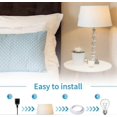 thumbnail image 3 of 5 Pieces E14 Lampshade Reducer Ring Lampshade Ring Adapter Converter Plate White, 3 of 5