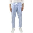 thumbnail image 1 of Pantalons en Coton et en Lin à Rayures Décontractés et Respirants, 1 of 6