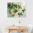 thumbnail image 2 of Nawypu  St. Patrick's Day Abstract Clovers Watercolor Painting,Gold &amp; Green Spring Art,Shamrock Art Poster Canvas Posters Wall Art Bedroom Office Room Decor Gift, 2 of 6