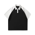 thumbnail image 2 of ylioge Basic Golf Tees for Men Casual Short Sleeve Button Collared T-Shirts Mens Pullover Slim Color-Block Comfort Raglan Workout Sports Tops, 2 of 5
