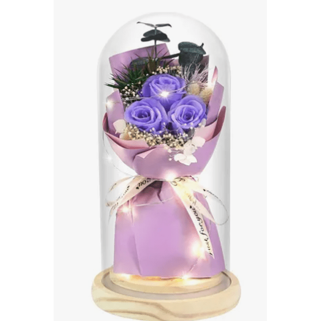 Púrpura Xtelar Eterna Flor Real Color Morado