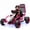 Pink, variant on Xuanlur 24V Electric Go Kart for Kids Age 6-12, Drift Kart w/400W Motors, 8.5 MPH, Front EVA Wheel & Metal Frame, Ride on Toys w/Music & Lights, 360° Drift Mode, 5 Point Harness, Black