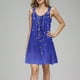 thumbnail image 4 of Camisón de poliéster para mujer, vestido de tirantes con cuello en V y botones para vacaciones de primavera y verano., 4 of 6