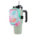 thumbnail image 4 of Bolsa para botella de agua para vasos Stanley de 20 30 y 40 onzas (plantas con flores verdes), 4 of 8