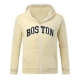 thumbnail image 5 of XIAOCHA Men's Boston City Print Full Zip Hoodie Oversized Long Sleeve Hooded Sweatshirt With Contrast Zipper Retro Casual Hoodies, 5 of 5