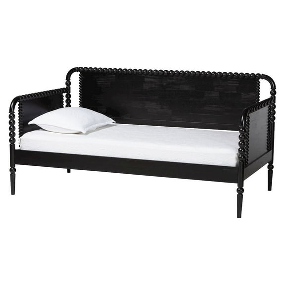 Baxton Studio Bobbin Daybed - Wooden Spindle Bed Frame, Classic Style Sofa Bed