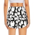 thumbnail image 4 of Fotbe Cartoon Penguin Womens High Waist Running Shorts Athletic Workout Quick Dry Shorts for Women with Pockets Gym Yoga Summer Shorts-Small, 4 of 9