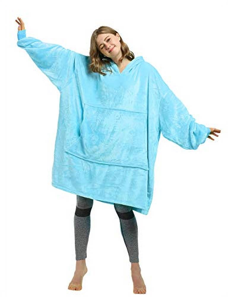 One Size Fits All Oversized Hoodie Sweatshirt Blanket Super Soft Warm Comfortable Blanket Hoodie 