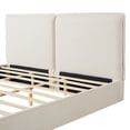 thumbnail image 5 of Christopher Knight Home King Double Pillow Bed Frame, Boucle Headboard Platform Bed, Beige+Cream, 5 of 8