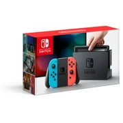 Nintendo Switch Gaming Console with Neon Blue and Neon Red Joy-Con
