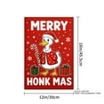 thumbnail image 4 of JOOCAR Merry Honk Mas Duck Christmas Garden Flag for Winter Christmas Home Outdoor Garden Yard Door Decor 12x18 inch, 4 of 5