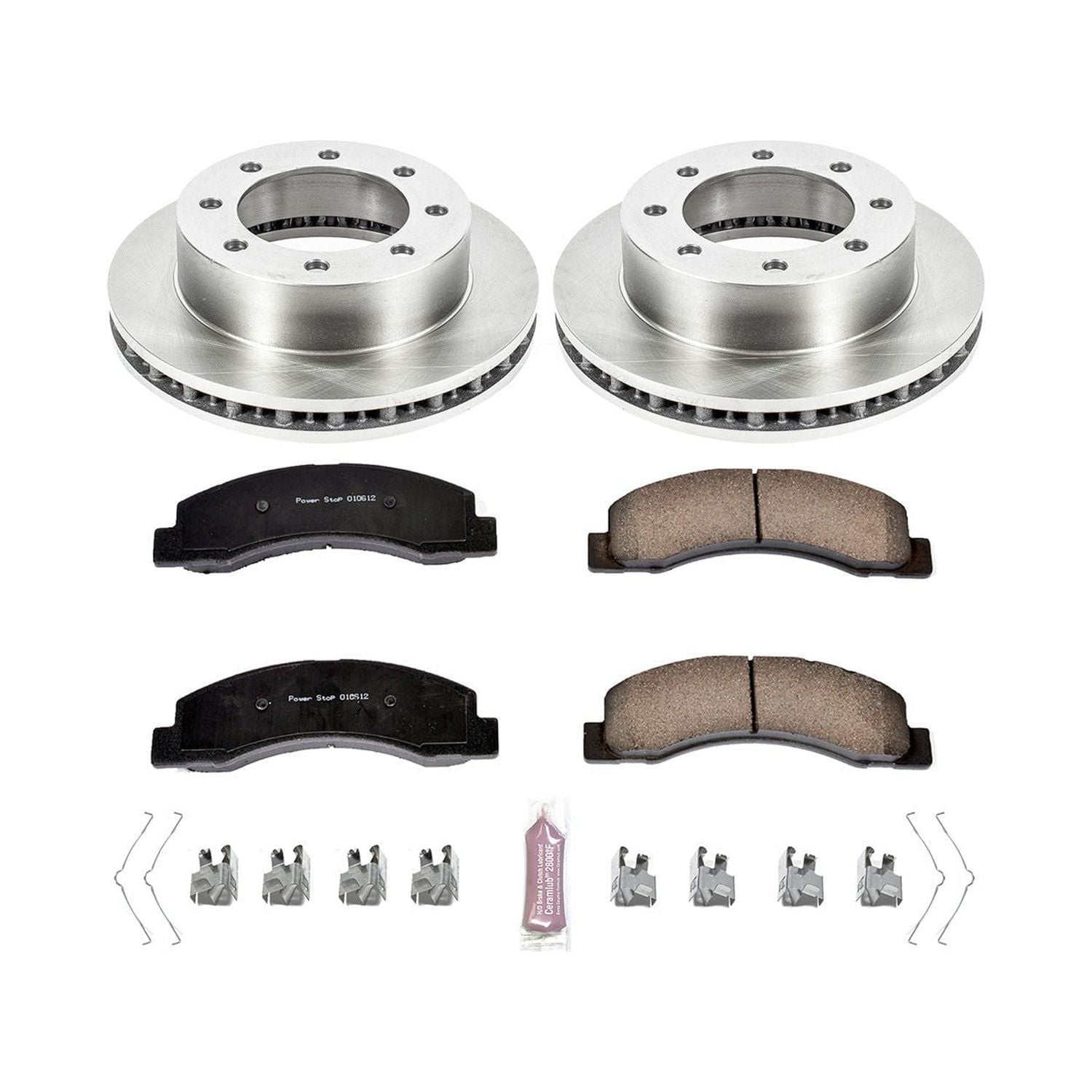 Power Stop Front Stock Replacement Brake Pad and Rotor Kit KOE1885