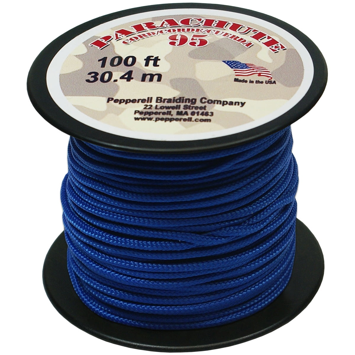 100-Feet Pepperell 4mm Parachute Cord White