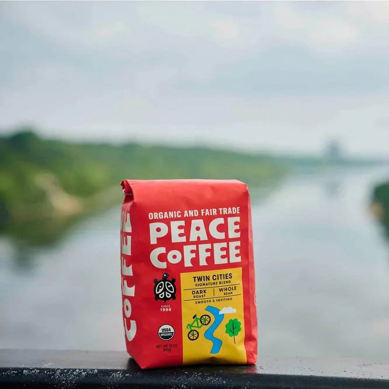 Peace Coffee Whole Bean Twin Cities Blend 12 oz
