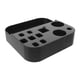 thumbnail image 1 of Moluckfu Soporte Negro Ajustable Para Herramientas De Peluquería Con Compartimentos Múltiples Para Salón, 1 of 8