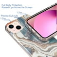 thumbnail image 6 of Compatible for iPhone 13 Marble Pattern IMD Soft TPU Silicone Case,Lightweight Shockproof Rugged Drop Slim Durable High Quality Back Protective Women Girl Cover.For iPhone 13,B, 6 of 6