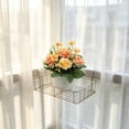 thumbnail image 6 of Eoozwa Small Potted Artificial Rose Plants Artificial Flower Arrangement Indoor Potted Tabletop Decorative Greenery for Shelf Bedside Living Room Home Office Halloween Fall Thanksgiving Decor Gift, 6 of 6