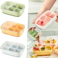 thumbnail image 3 of Small Tray Easy Release With Lid Flexible Silicone 8 Ice Stainless Steel Ice Cubes Freezer Racks Metal Silicone for Ice Dorm Cooking compatible with Machines Ice Trays 1oz, 3 of 3