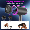 thumbnail image 3 of VIISHARE Professional Ionic Hair Dryer, 1875W Foldable Fast Drying Low Noise Blow Dryer with Diffuser & Concentrator for Home Salon Travel, 3 of 8