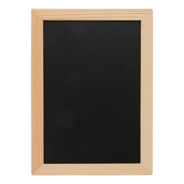 Pizarra de doble cara borrable para mensajes, decoración de pared, sin cuerda, 18 x 13 cm
