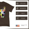 thumbnail image 4 of Tee Hunt Dean Russo Cute Chihuahua T-Shirt Neon Colorful Dog Men's Tee, Brown, Medium, 4 of 5