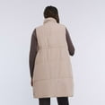 thumbnail image 2 of Maternity Motherhood® Long Puffer Vest Color: Olive Size: XXL-MAT, 2 of 4