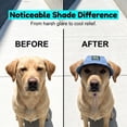 thumbnail image 4 of Dog Baseball Cap with Ear Holes, Adjustable Canvas Sun Hat for Dogs（Blue L), 4 of 4