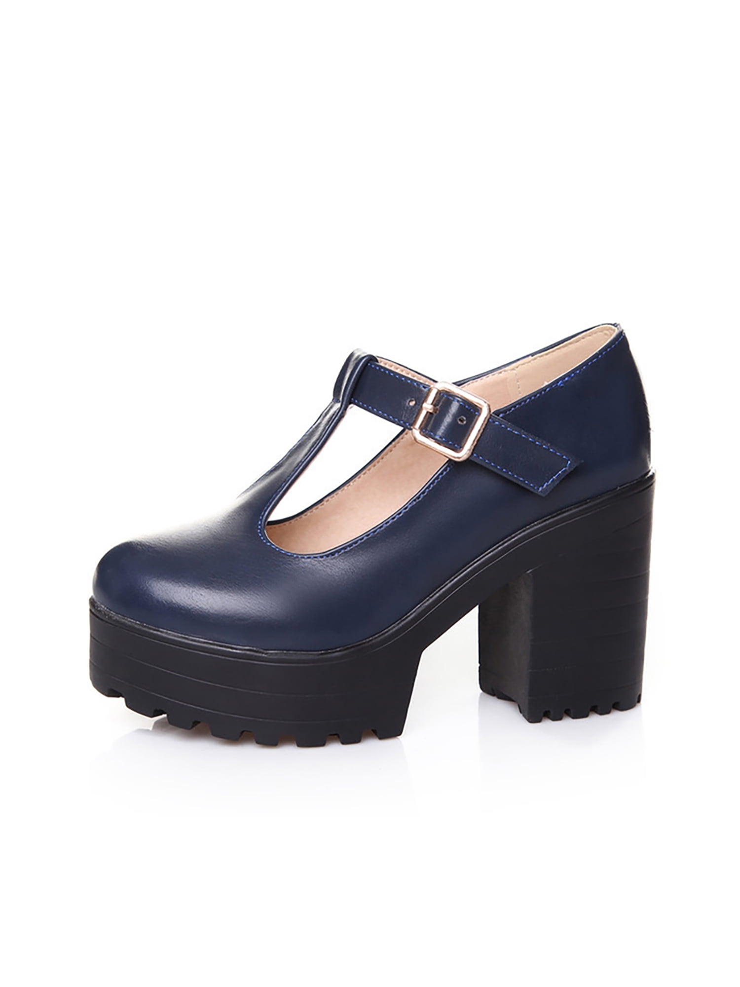 Details about / Women/'s Retro Buckle Stud Block Heel Round Toe Red Wedding Bridal Ankle Boots L