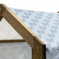 thumbnail image 5 of Whale Pet House, Cartoon Animal with Smile and Swirled Design Inhabitants of the Deep Ocean Theme, Outdoor & Indoor Portable Dog Kennel with Pillow and Cover, 5 Sizes, Pale Blue Muave, by Ambesonne, 5 of 5