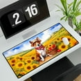 thumbnail image 3 of Vintage Basenji Says Hello Mother's Day Summer Sunflower Field Desk Mat Full Keyboard Mouse Pad African Barkless Dog Lover Large Mousepad - 12005, 3 of 5