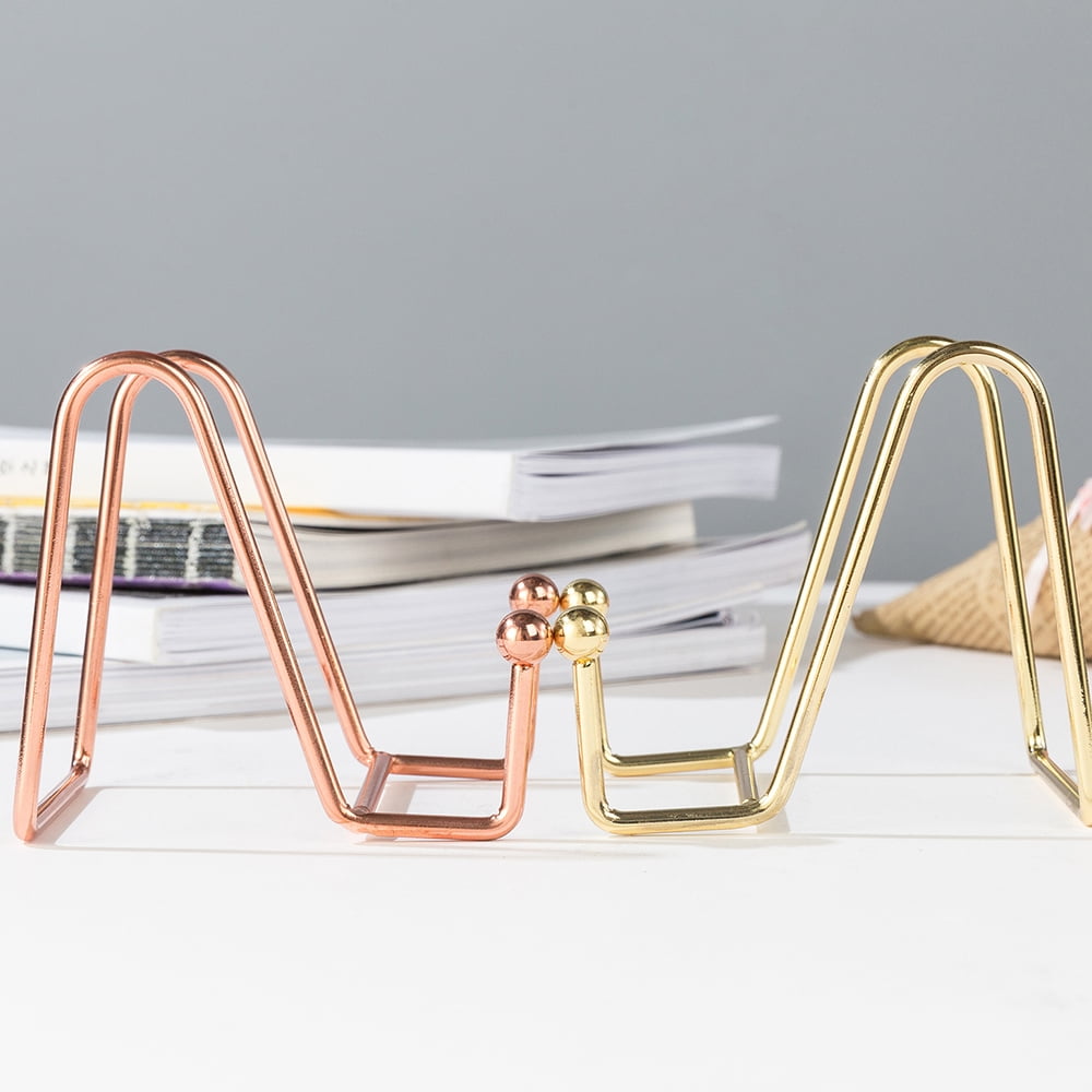 Display Stands Holders Decorative Plate Stand Holder Photo Picture Frame Stand Holder for Picture, Decorative Plate Rose gold