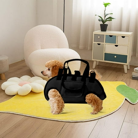 Dog Lift Harness  Portable Pet Carrier Bag  Dog Sling for Small and Medium Cats Dogs  Travel Safety Harness  Small Dog Sling Carrier for Outdoor  Puppy Essentials (Khaki L)