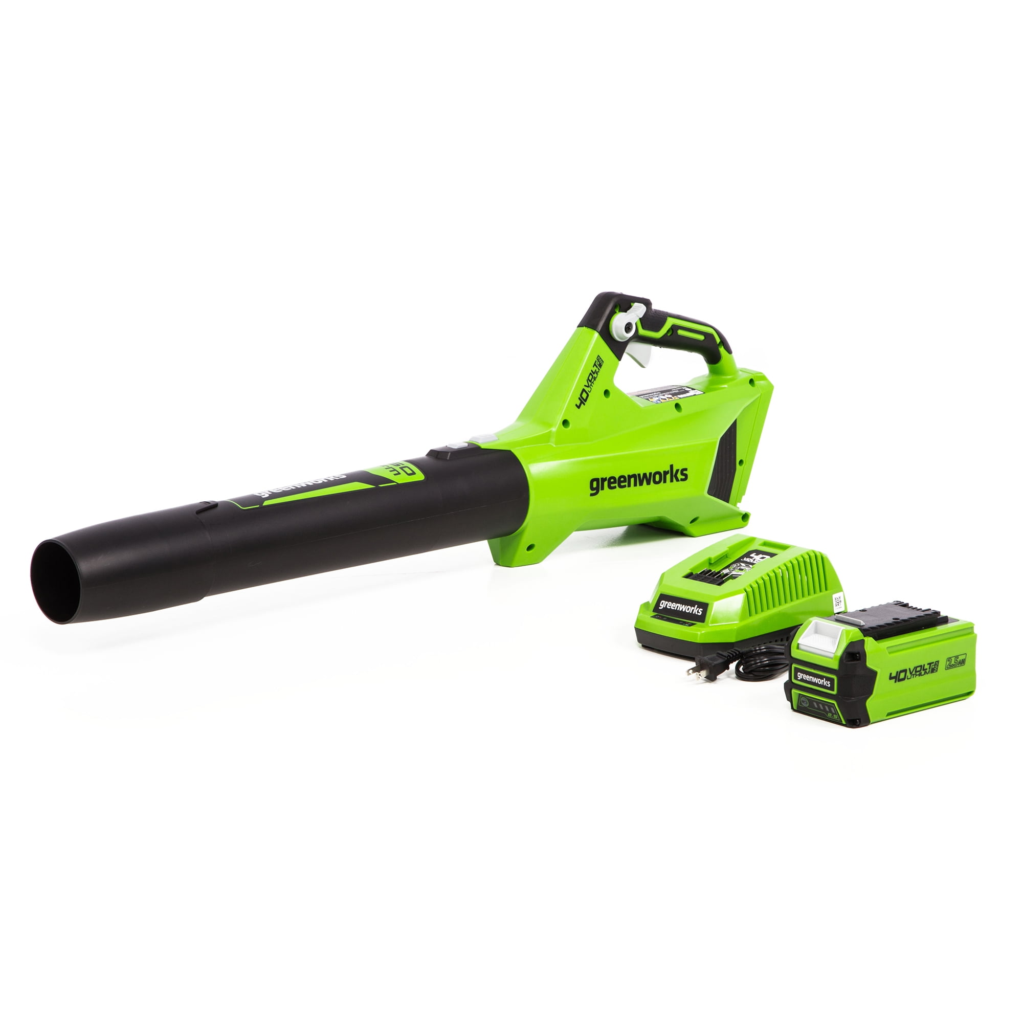 Greenworks BLF346 40Volt Performance Jet Blower 2.5Ah Battery and