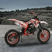 49CC 2-Stroke Dirt Bike for Adults & Kids, Kids Dirt Bike, Mini Bike Gas Powered, Gas Power Motocross, Off Road Mini Motorcycle, Gas Dirt Bike Load 330Lbs