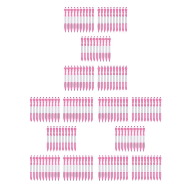 150 BolíGrafos con Cinta Rosa una Granel, BolíGrafos RetráCtiles de para Suministros de Oficina, Regalo para Mujeres y NiñAs